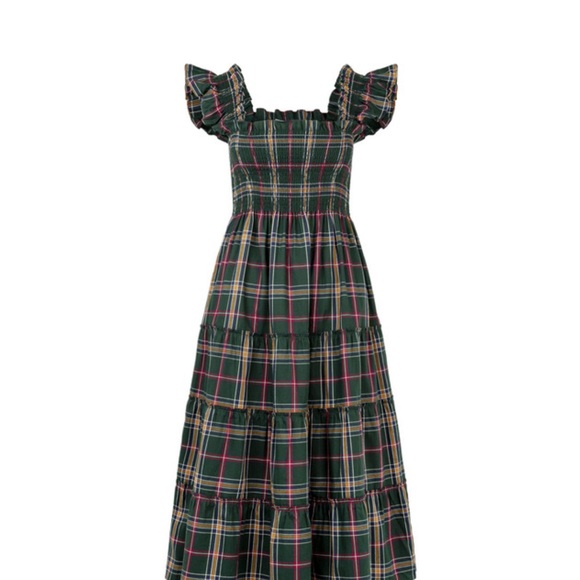 Hill House Ellie Nap Dress, Juniper Tartan - Picture 3 of 6